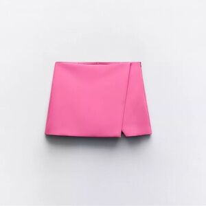 NWT Zara Pink Asymmetrical Skort